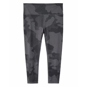 Alo Yoga Airbrush Capri Leggings Women’s Size Not Marked Black Camo Pilatescore